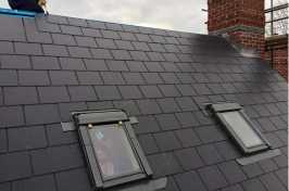 Black slate - re-roofing